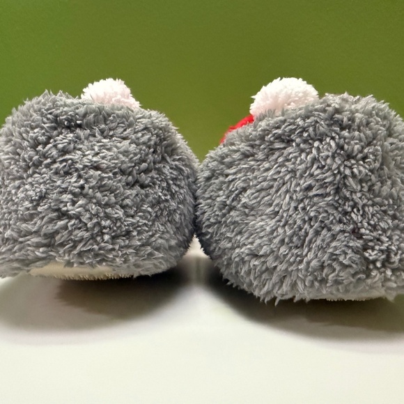 Red, White and Grey Santa Slipper - Picture 3 of 5